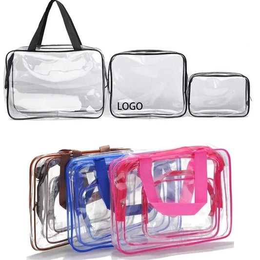 3 Pcs PVC Cosmetic Bag