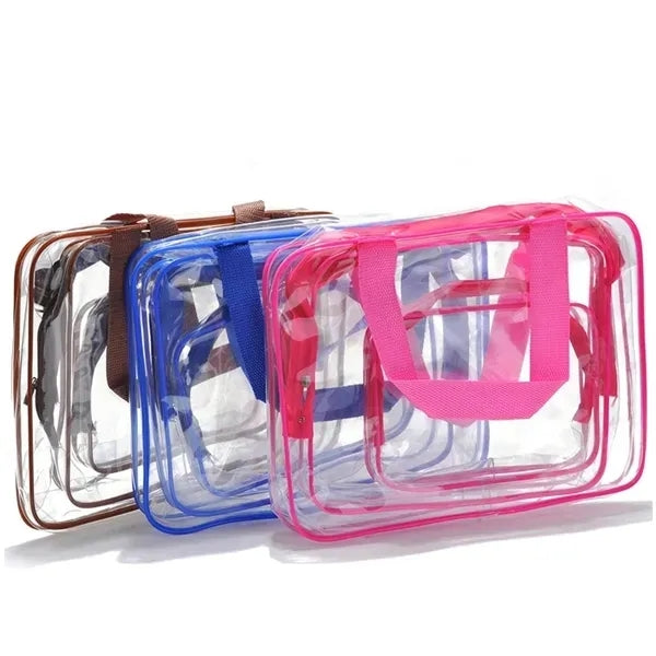 3 Pcs PVC Cosmetic Bag