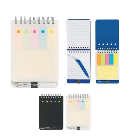 Spiral Jotter With Sticky Notes, Flags & Pen
