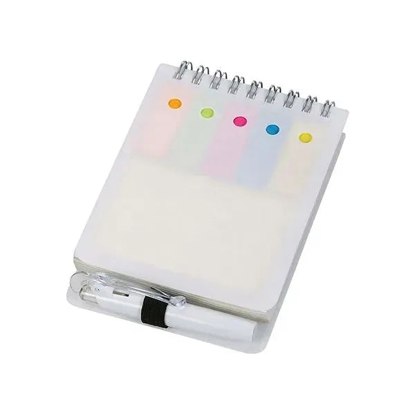 Spiral Jotter With Sticky Notes, Flags & Pen