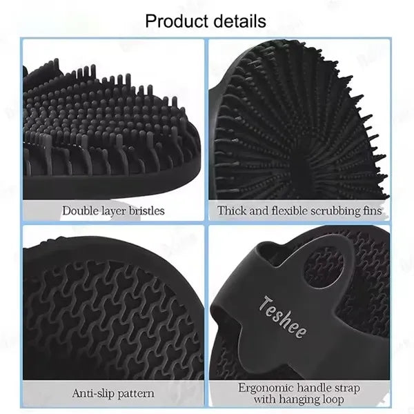 Handheld Soft Silicone Body Scrubber Shower Brush