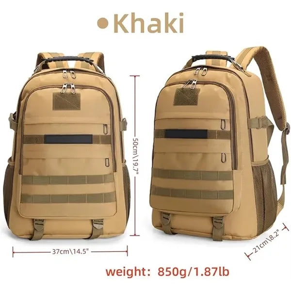 Tactical Camo Backpack With USB Charging Port