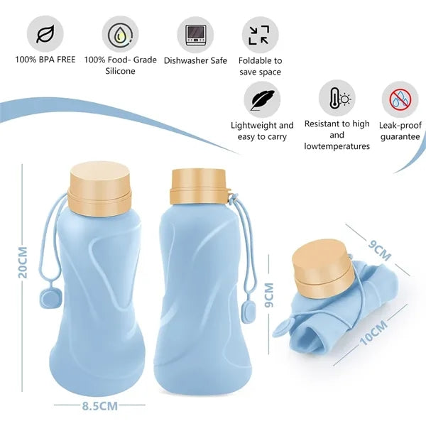 Collapsible Water Bottle 22oz- BPA Free