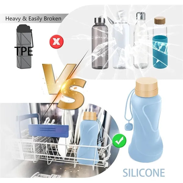 Collapsible Water Bottle 22oz- BPA Free