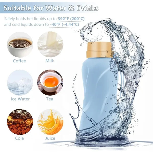Collapsible Water Bottle 22oz- BPA Free