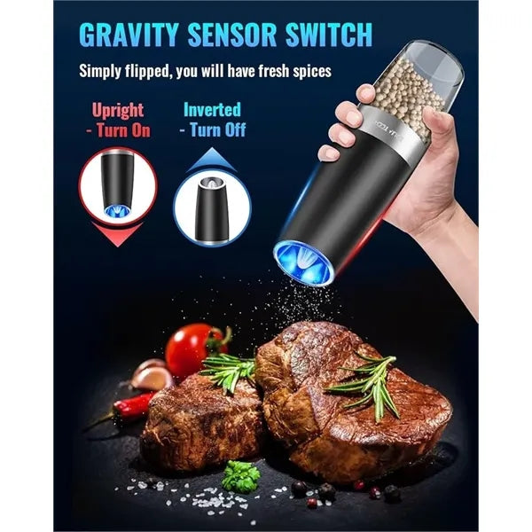 Gravity Electric Pepper and Salt Grinder