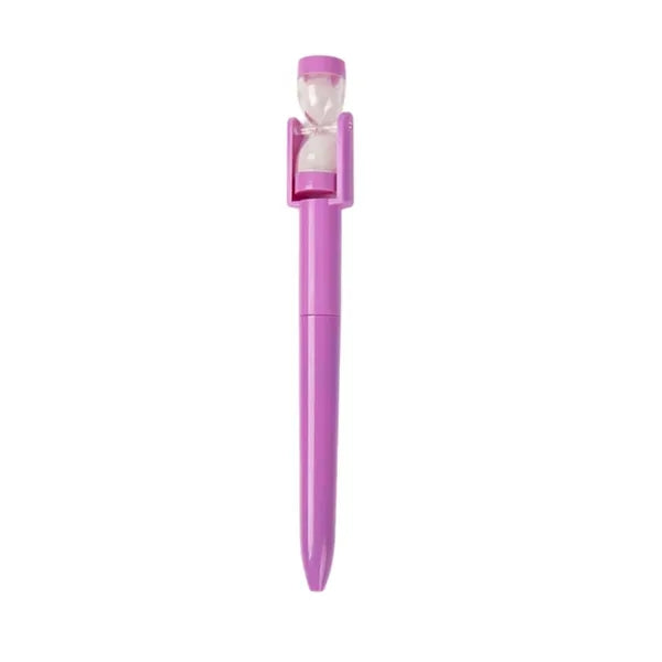 Ballpoint Twist Pen With Sand Clock Hourglass Timer