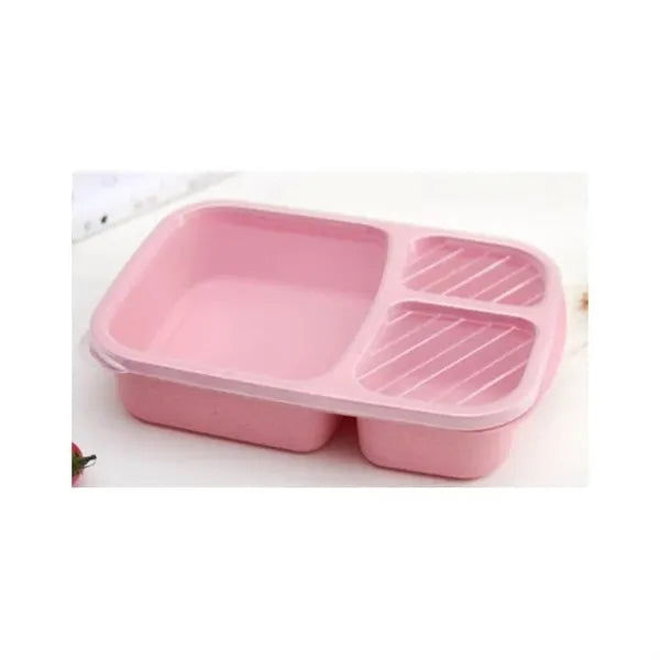 3 Compartment Wheat Straw Meal Prep Food Storage Containers