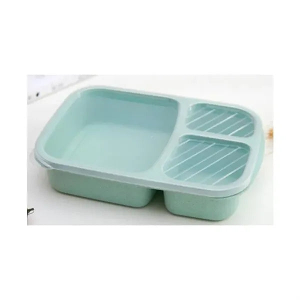 3 Compartment Wheat Straw Meal Prep Food Storage Containers