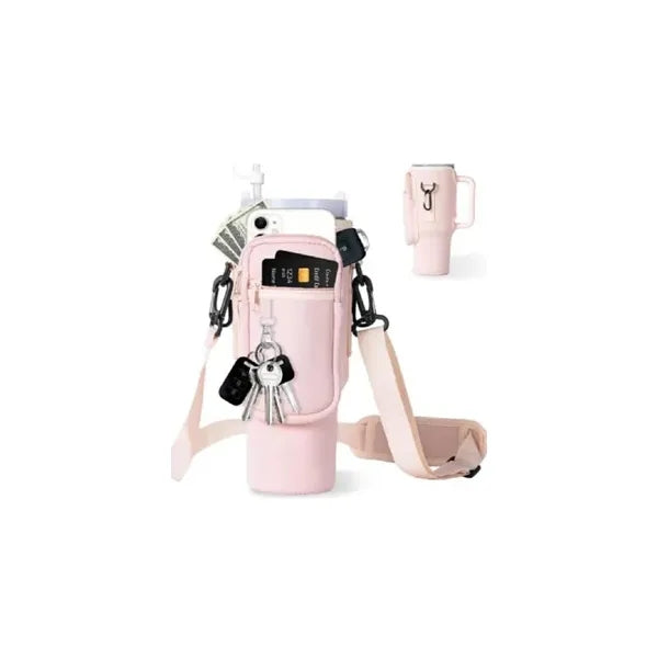 Water Bottle Holder with Strap for 40oz