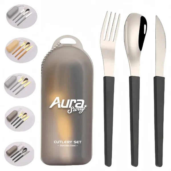 Foldable Stainless Steel Cutlery Set