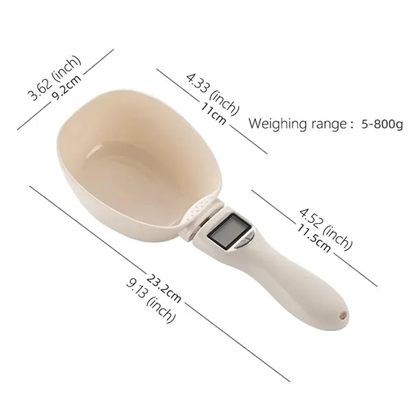 Digital Kitchen Food Measuring Spoon Smart Scale Dog Cat