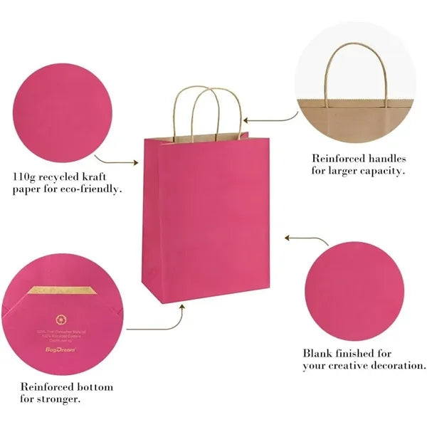 White Paper Euro Tote Bag W/ Cotton Rope Handles