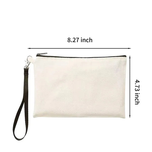 Canvas Zipper Storage Pencil Bag