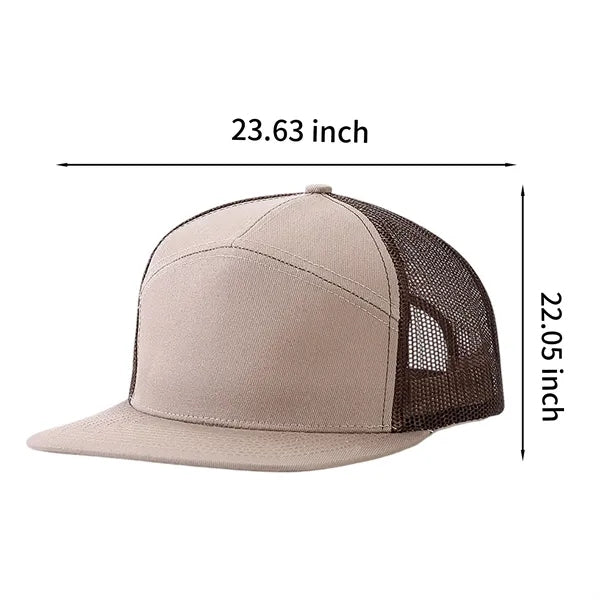 Adult Structured Flat Visor Snapback Cap
