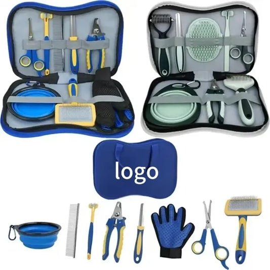 Pet Grooming Kit 8-Piece Set with Storage Bag