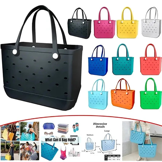 Medium Beach Rubber Tote Bag
