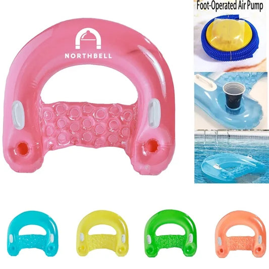 Inflatable Chair Floats Loungers with Cup Holders