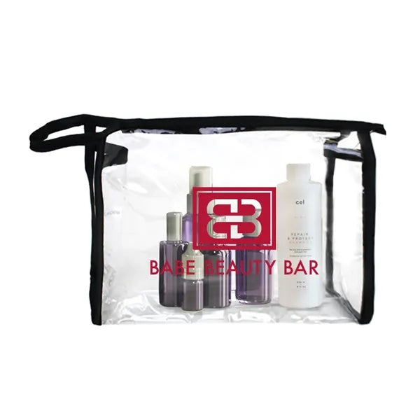 Clear Cosmetic Zippered Bag