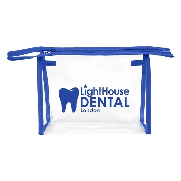 Clear Cosmetic Zippered Bag