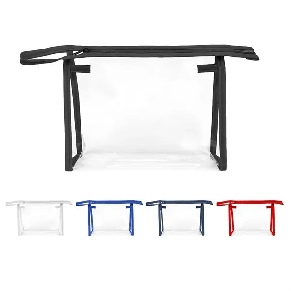 Clear Cosmetic Zippered Bag