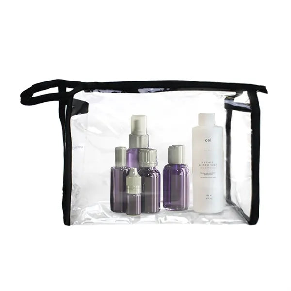 Clear Cosmetic Zippered Bag
