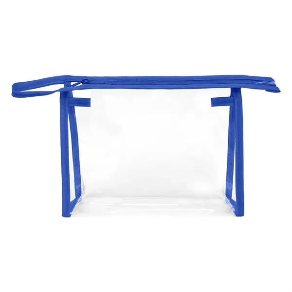 Clear Cosmetic Zippered Bag