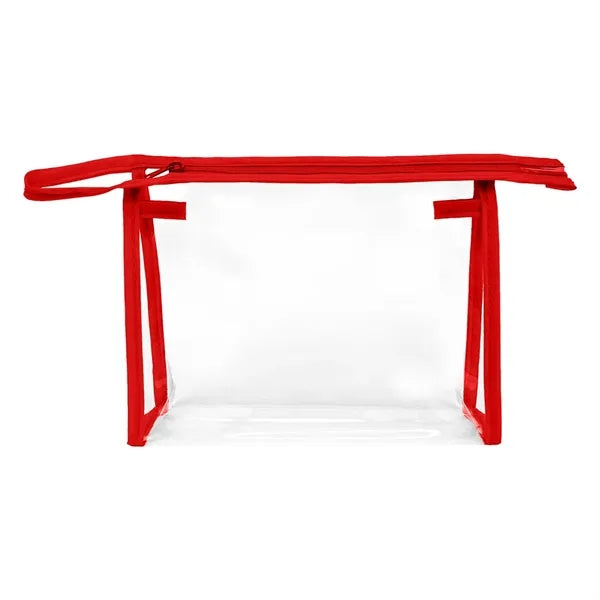 Clear Cosmetic Zippered Bag