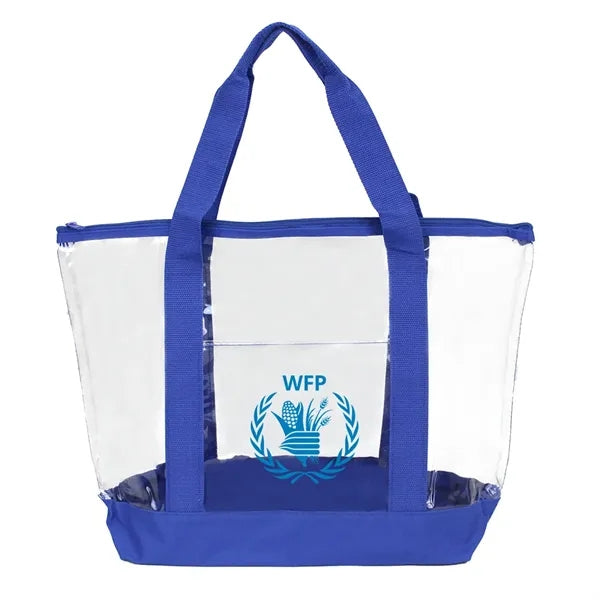 Clear Zipper Tote Bag