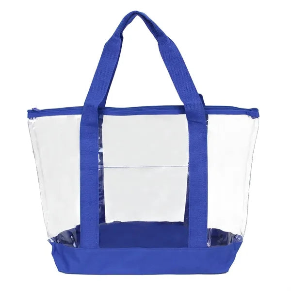 Clear Zipper Tote Bag