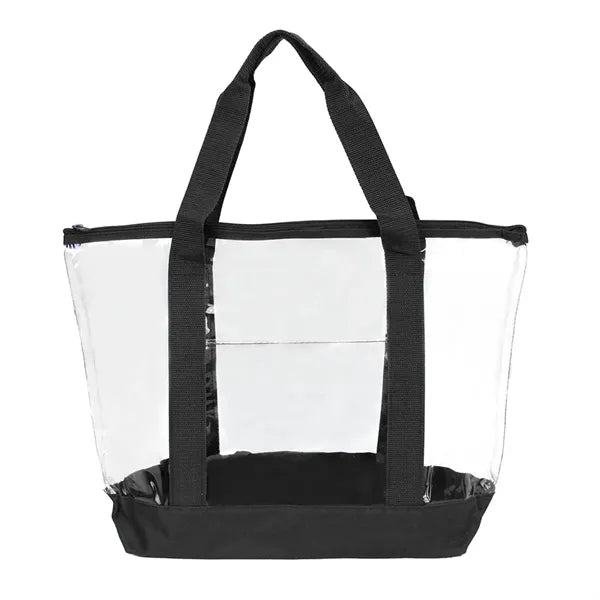 Clear Zipper Tote Bag
