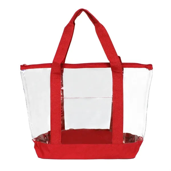 Clear Zipper Tote Bag