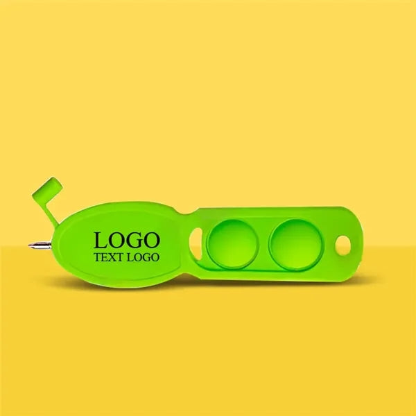 Push Pop Pen Keychain with Carabiner Clip