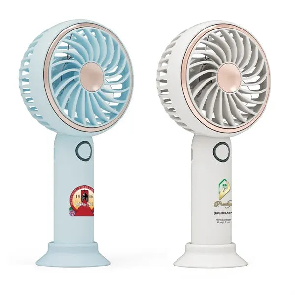 Simple fresh LED and Handheld USB rechargeable Fan