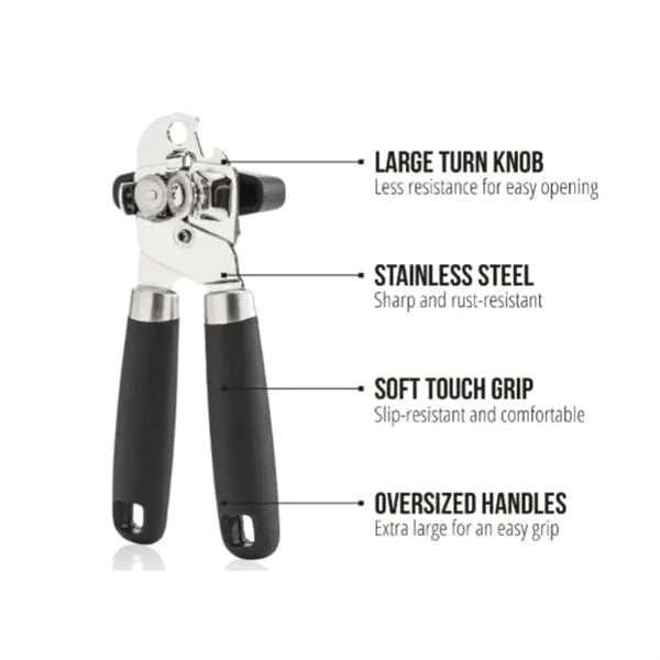 Heavy Duty Stainless Steel Smooth Edge Manual Can Opener