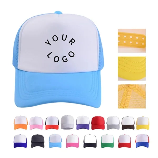 5 Panel Foam Mesh Back Trucker Cap