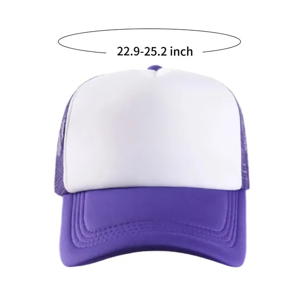 5 Panel Foam Mesh Back Trucker Cap