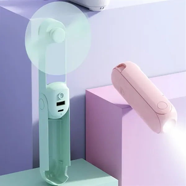 Portable Handheld Mini Fan with Power Bank