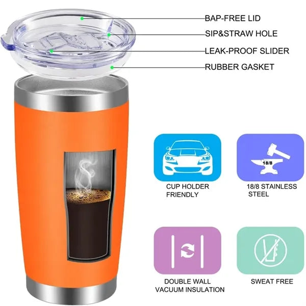 20oz Vacuum Insulated Double Wall Travel Coffee Mug