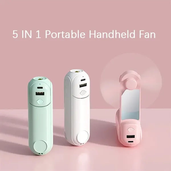 5 IN 1 Portable Handheld Fan