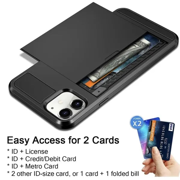 Slide-Out Wallet Case For iPhone