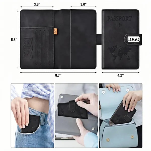 RFID Passport Wallet for Travel Essentials