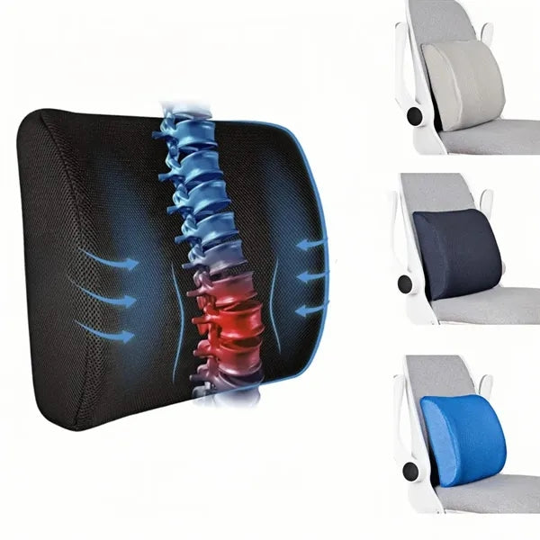 Ergonomic Memory Foam Lumbar Support Pillow
