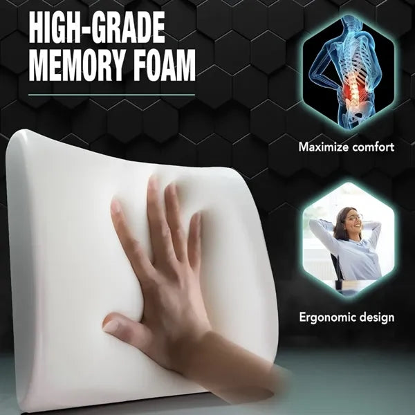 Ergonomic Memory Foam Lumbar Support Pillow
