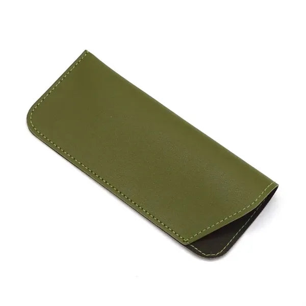 6" Portable PU Leather Glasses Case Pouch