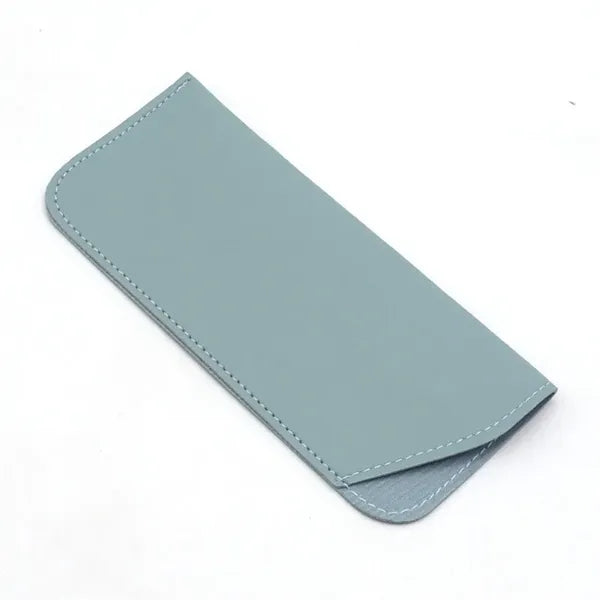 6" Portable PU Leather Glasses Case Pouch