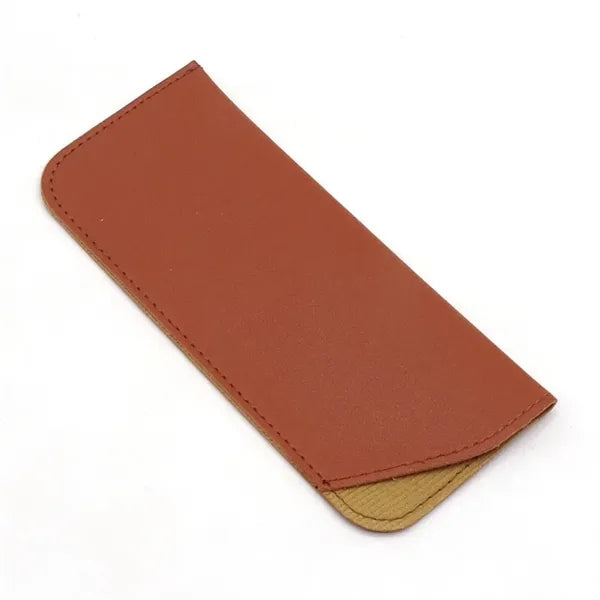 6" Portable PU Leather Glasses Case Pouch