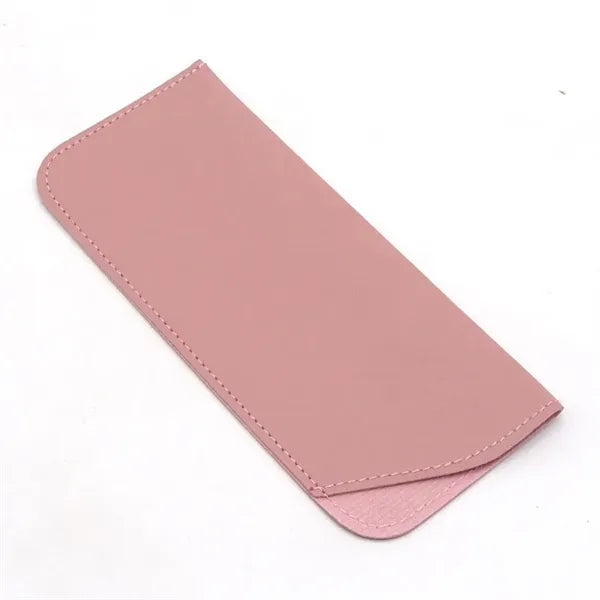 6" Portable PU Leather Glasses Case Pouch