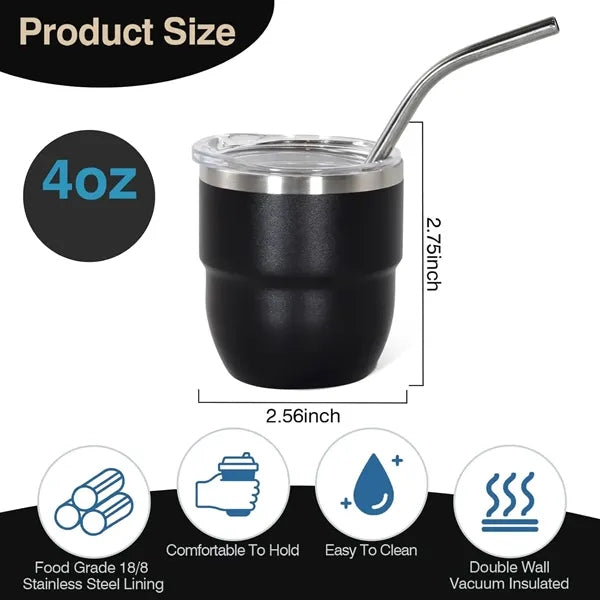 4oz Stackable Vacuum Insulated Espressp Coffee Cup