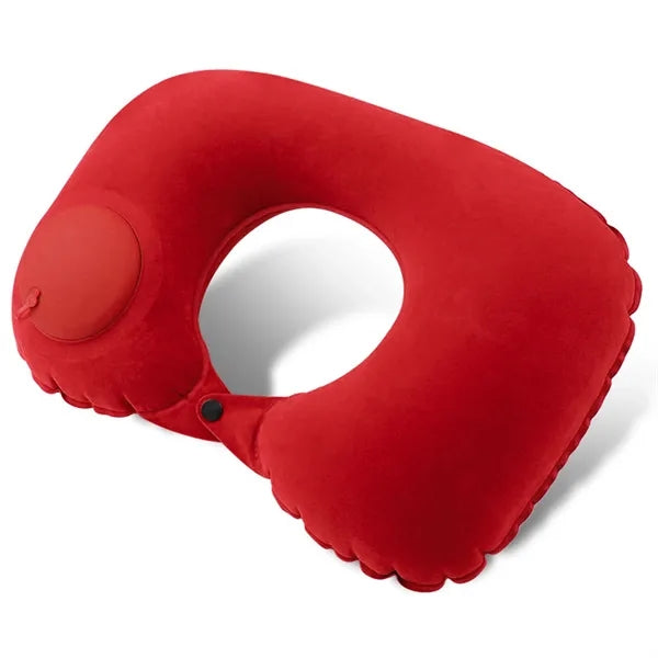 Logo Self-Inflating U Pillow for Travel
